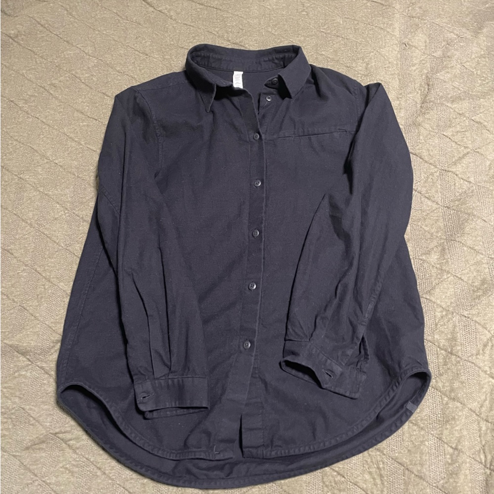 Lululemon Black Flannel Shirt